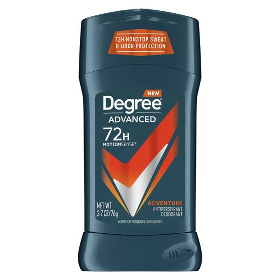 Degree Advanced 72-Hour Motionsense Antiperspirant & Deodorant Stick, Adventure, 2.7 OZ