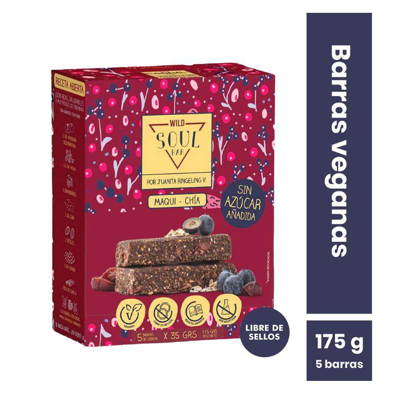 PACK SOUL BAR X5 MAQUI CHIA SOUL BAR