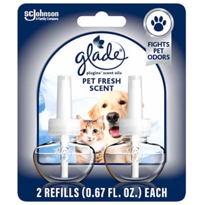 Glade Plugins Scented Oil Refills, Pet Fresh (1.34 fl oz, 2 ct)