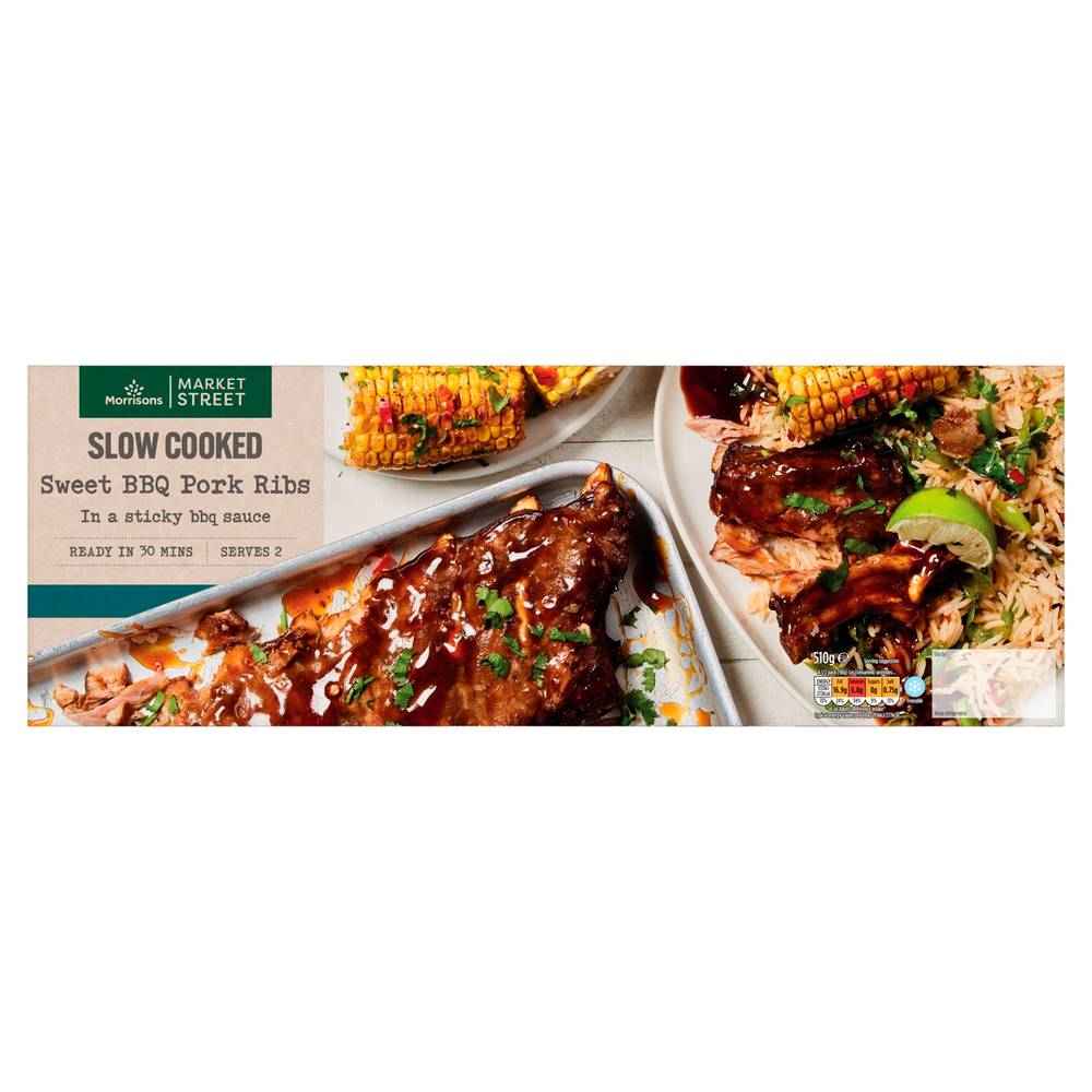 Morrisons Market Street Sweet Bbq Pork Ribs (2 pack)