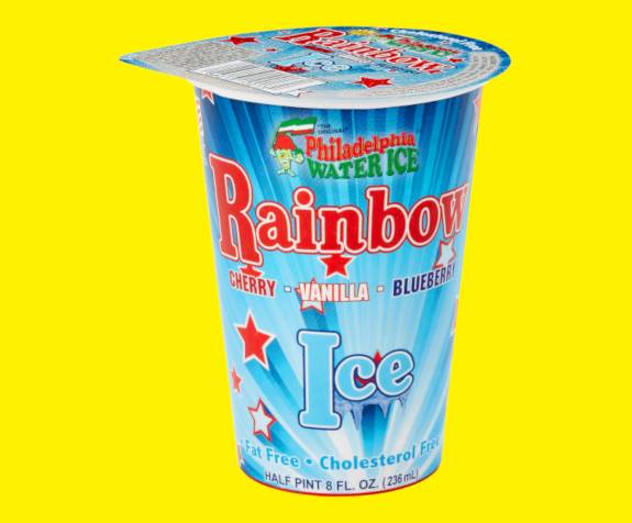 Philadelphia Water Ice - Rainbow Ice Cups - 12/8 oz (1 Unit per Case)