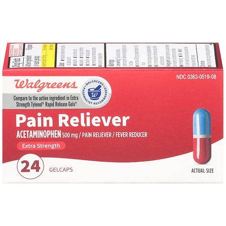 Walgreens Extra Strength Pain Reliever Gel Caps (24 ct)