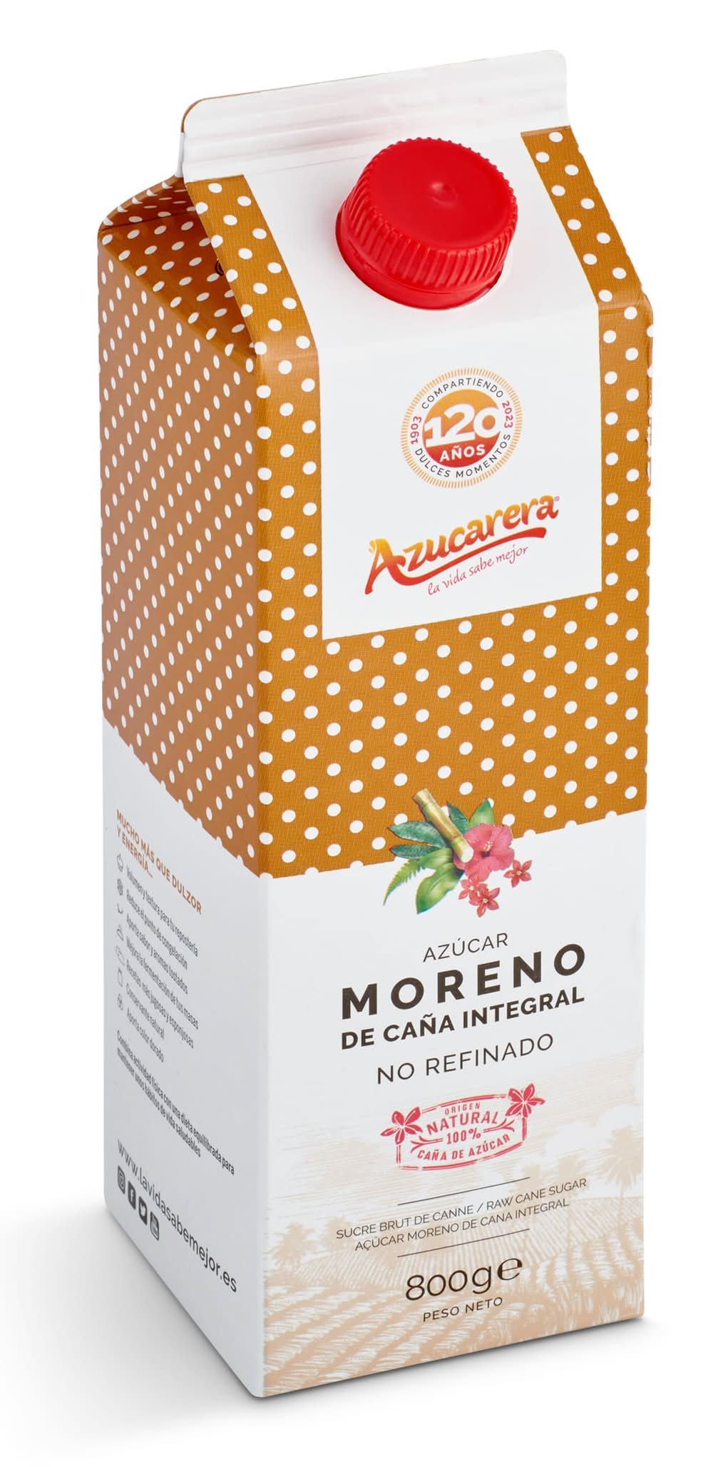 Azúcar Moreno De Caña Integral Azucarera Brik 800 G