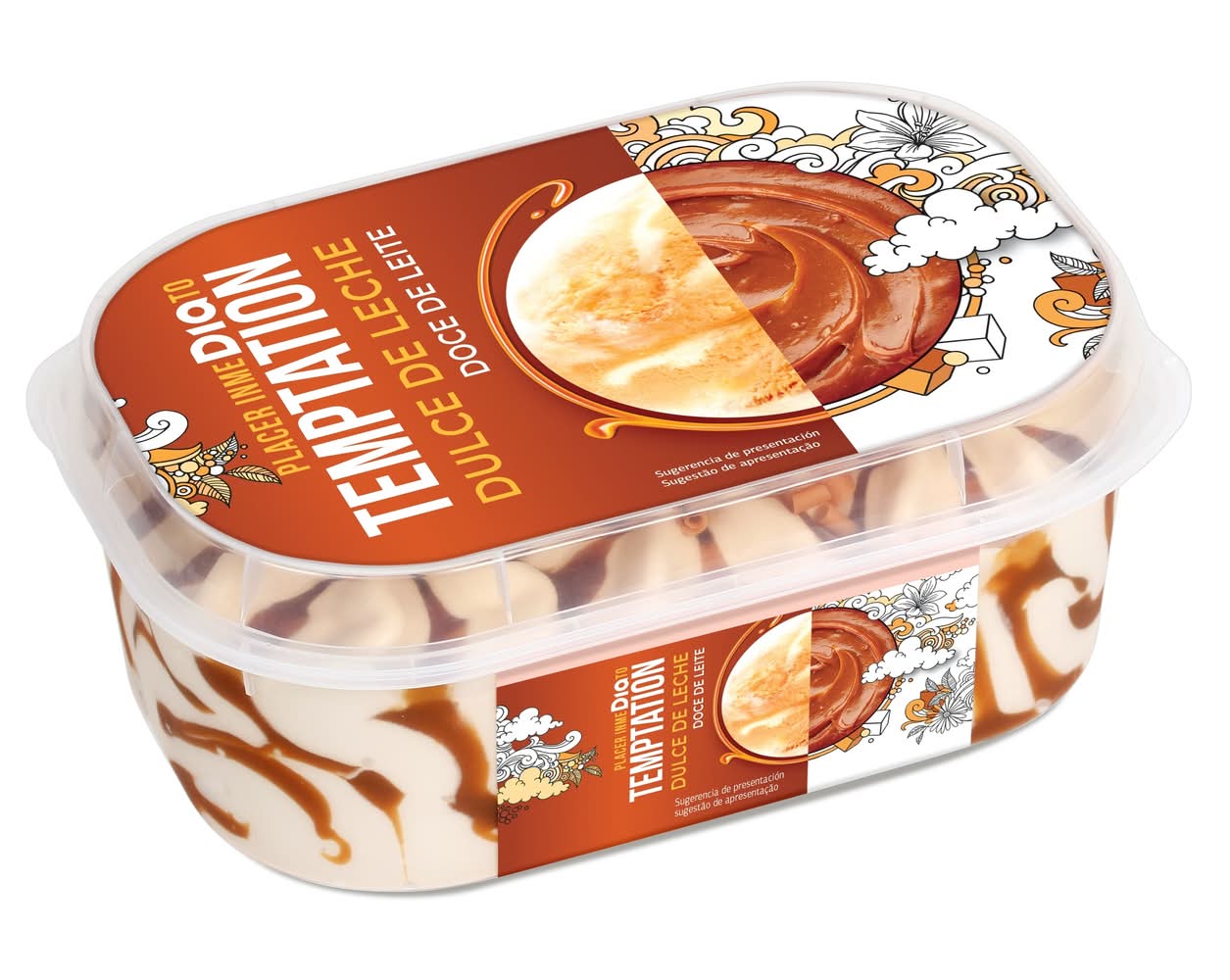 Helado De Dulce De Leche Temptation De Dia Tarrina 525 G