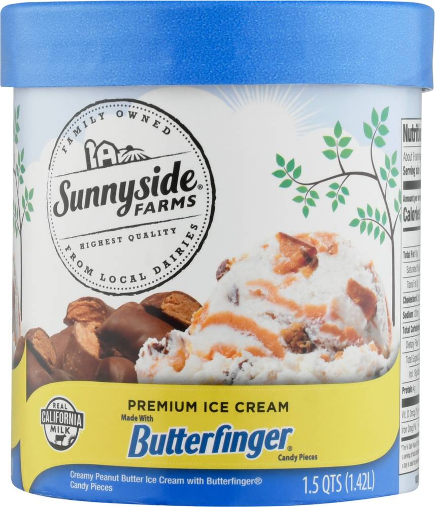 Butterfinger Premium Ice Cream, Candy Pieces (1.42 L)