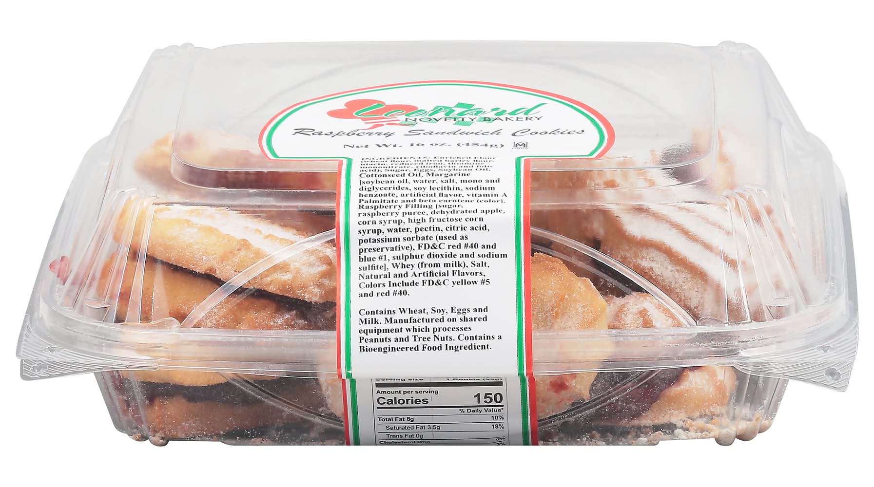 Leonard Novelty Bakery Raspberry Sandwich Cookies (16 oz)