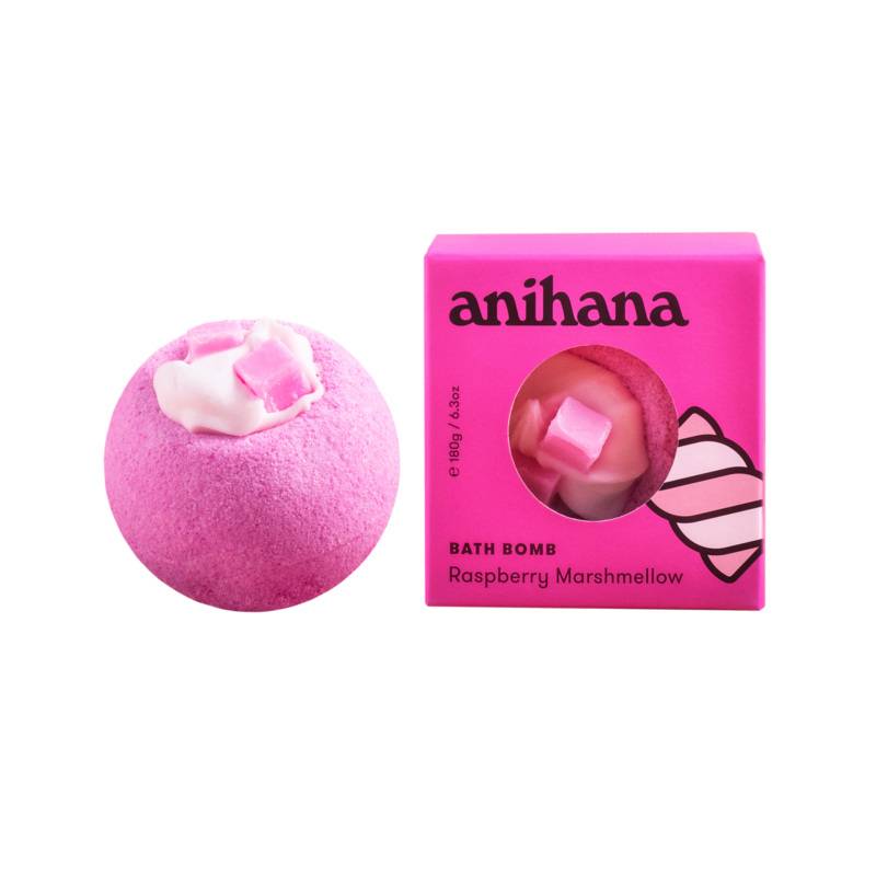 anihana Bath Bomb Raspberry Marshmallow 180g