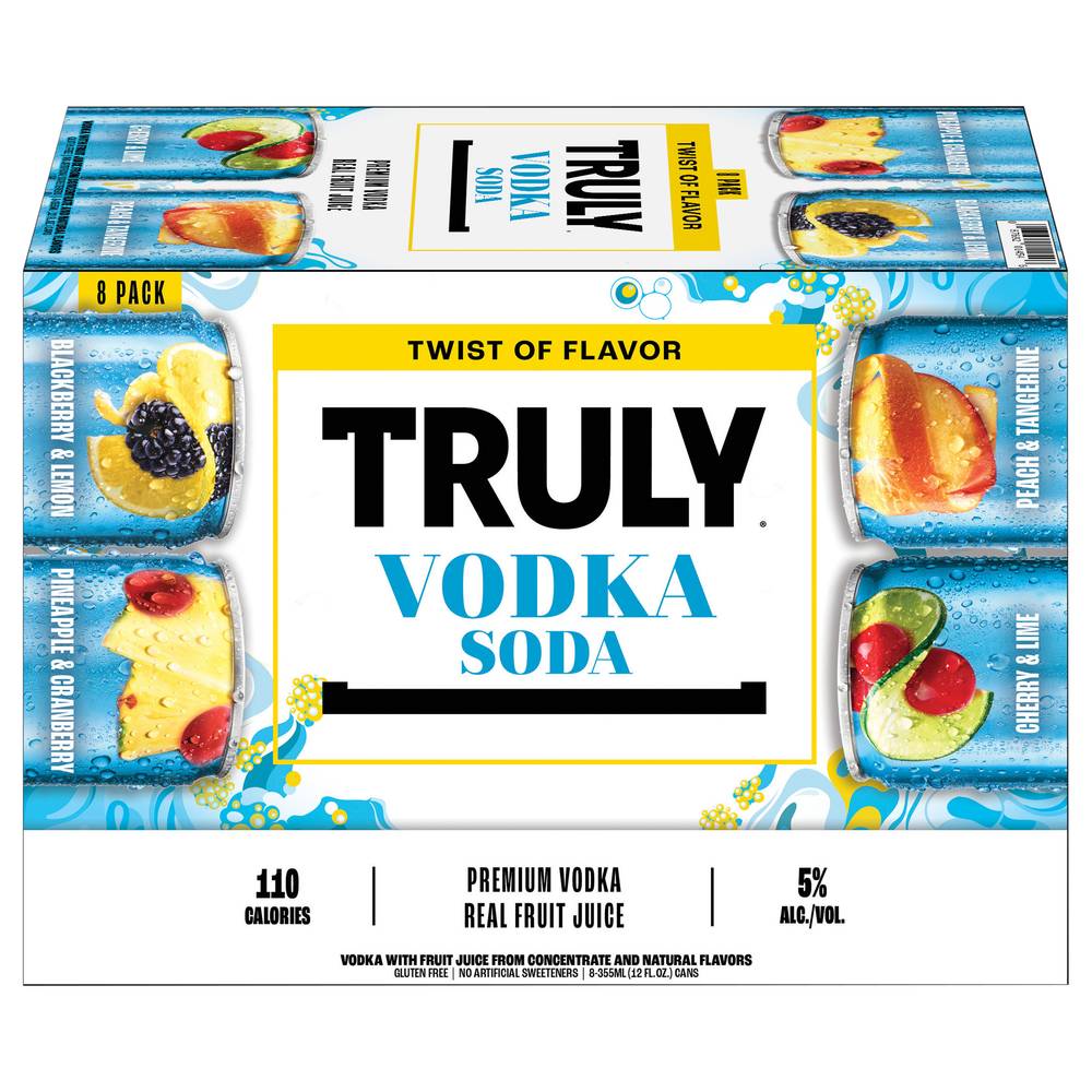 Truly Hard Vodka Seltzer (8 ct, 12 fl oz)