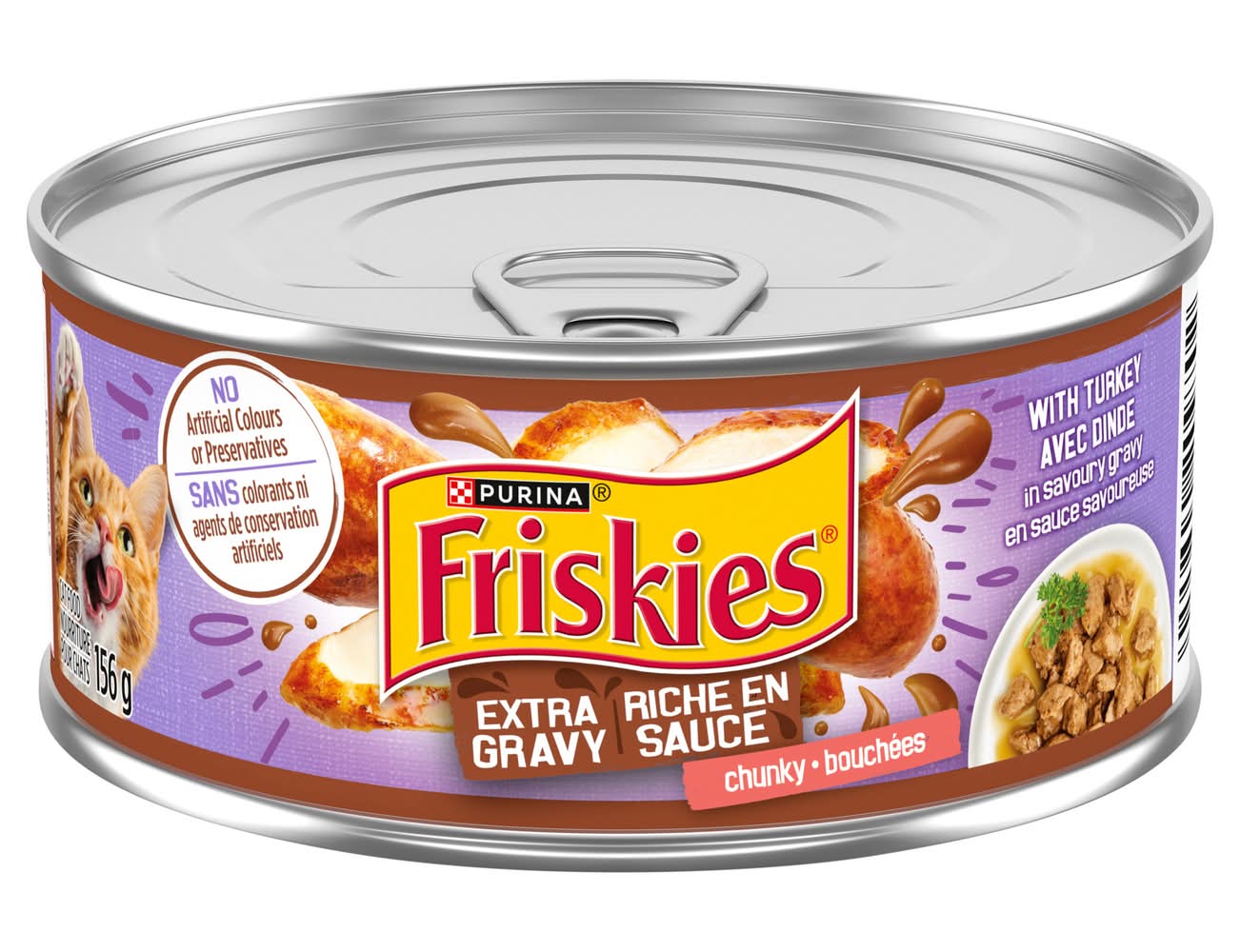 Purina Friskies Extra Gravy Chunky Wet Cat Food (156 g)
