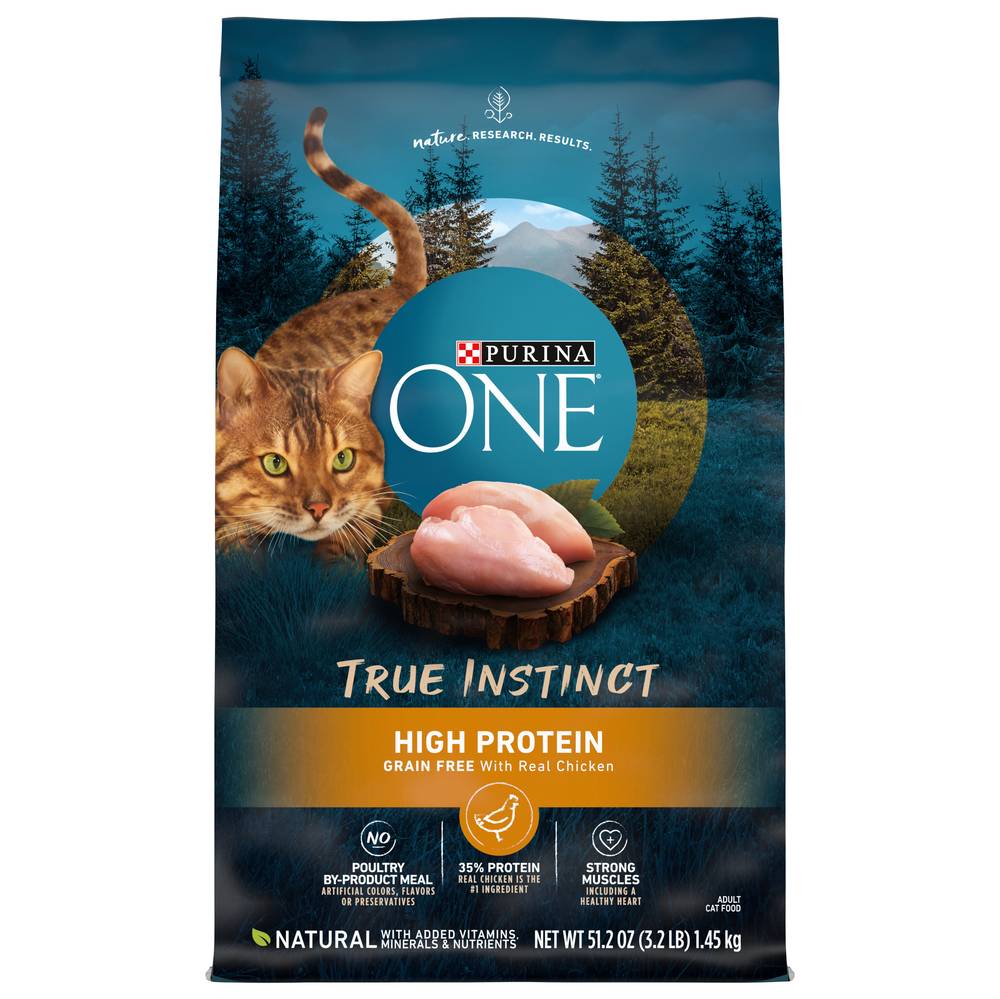 Purina One True Instinct High Protein Cat Food (3.2 lbs)