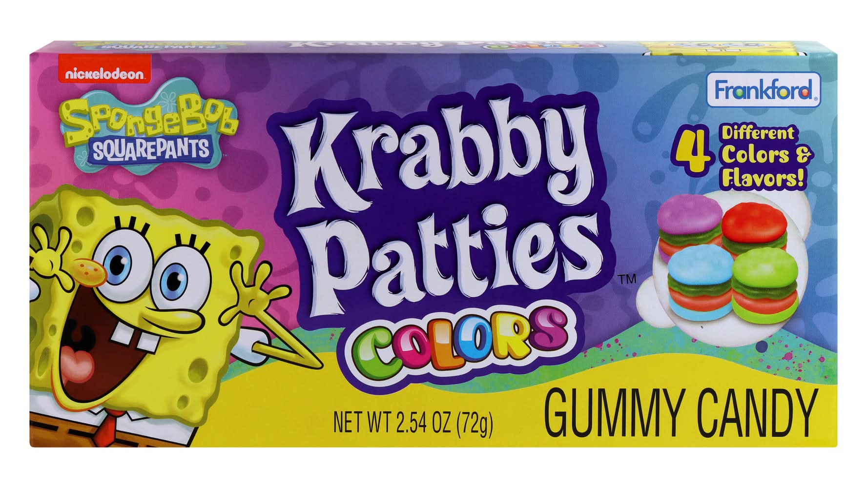 Spongebob Squarepants™ Gummy Krabby Patties Colors Candy Box 2.54oz