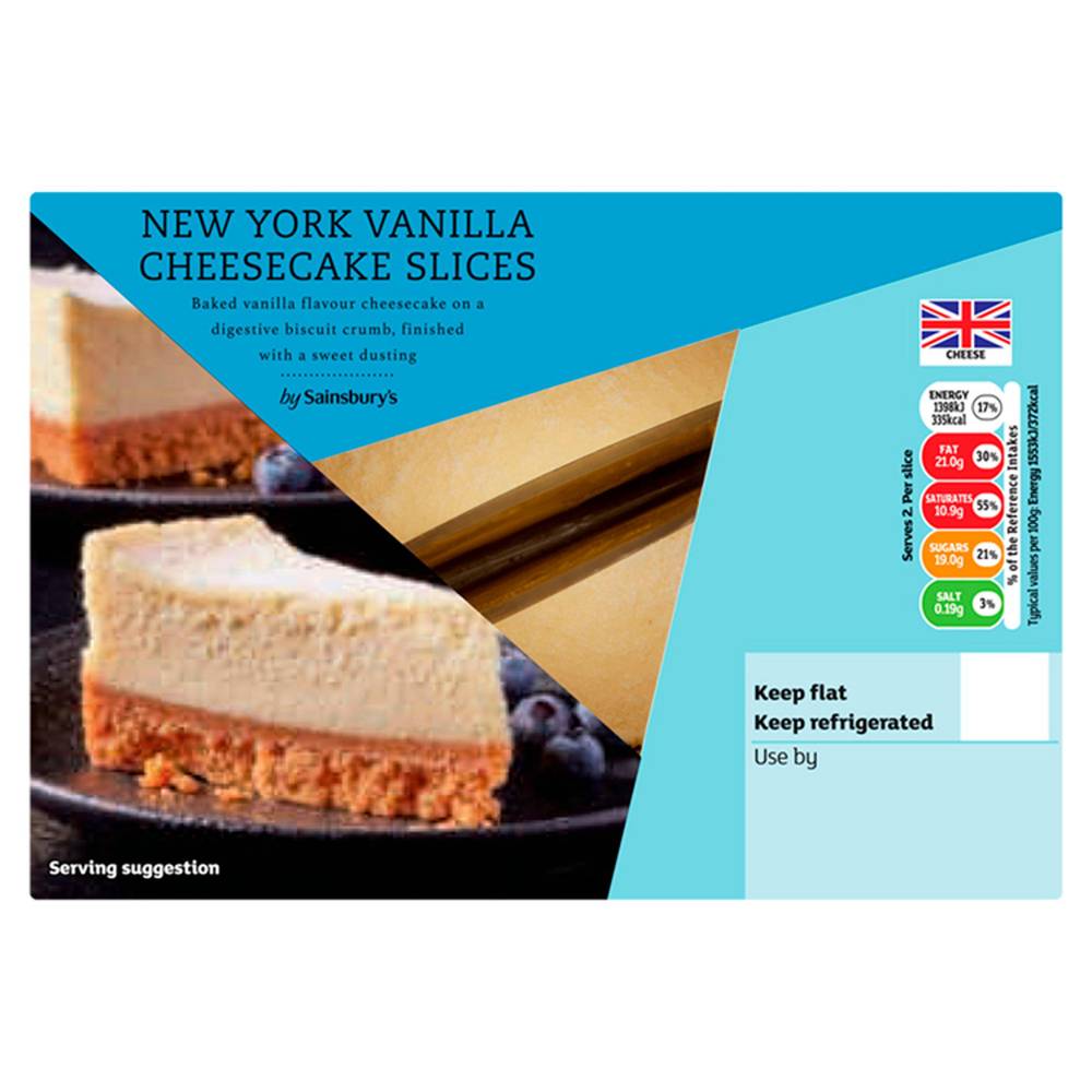 Sainsbury's Vanilla Cheesecake Slices 2x90g