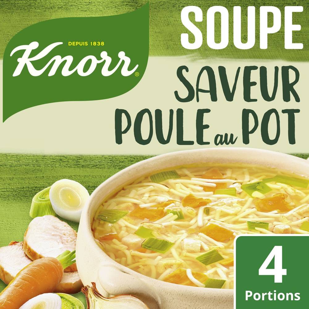 Soupe déshydratée poule au pot aux petits légumes  KNORR - le sachet de 72 g