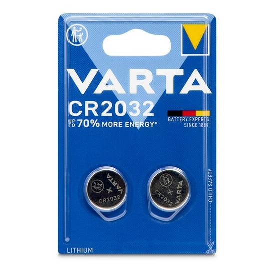 Pila botón cr2032 Varta blister 2 unidades)