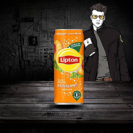 Lipton® Pétillant pêche