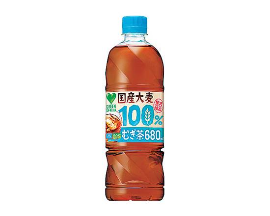 【ペットボトル】グリーンダカラ≪国産大麦100%むぎ茶≫680ml