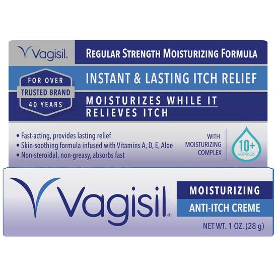 Vagisil Anti-Itch Vaginal Creme, Regular Strength, 1 Ounce