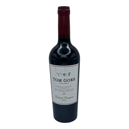 Tom Gore Vineyards Cabernet Sauvignon Wine Bottle 2020 (750 ml)