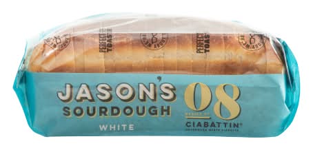 Jason's Sliced White Sourdough Bread (900g)