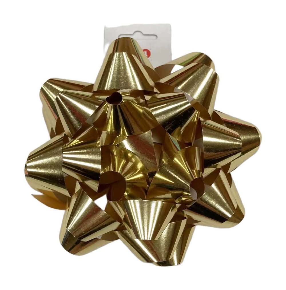 321 Party! Metallic Gold Bow 5 In