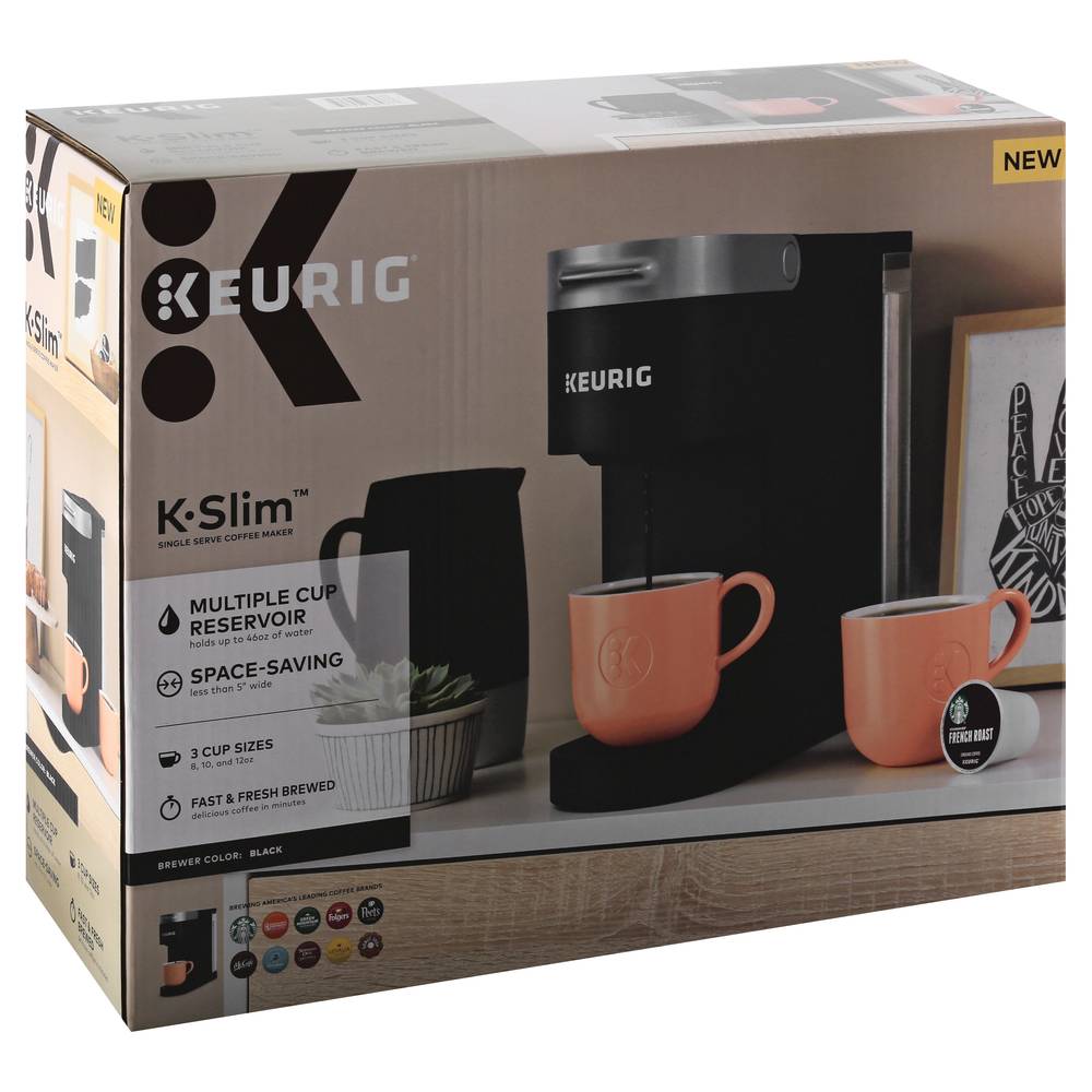 Keurig K-Slim Black Single Serve Coffee Maker