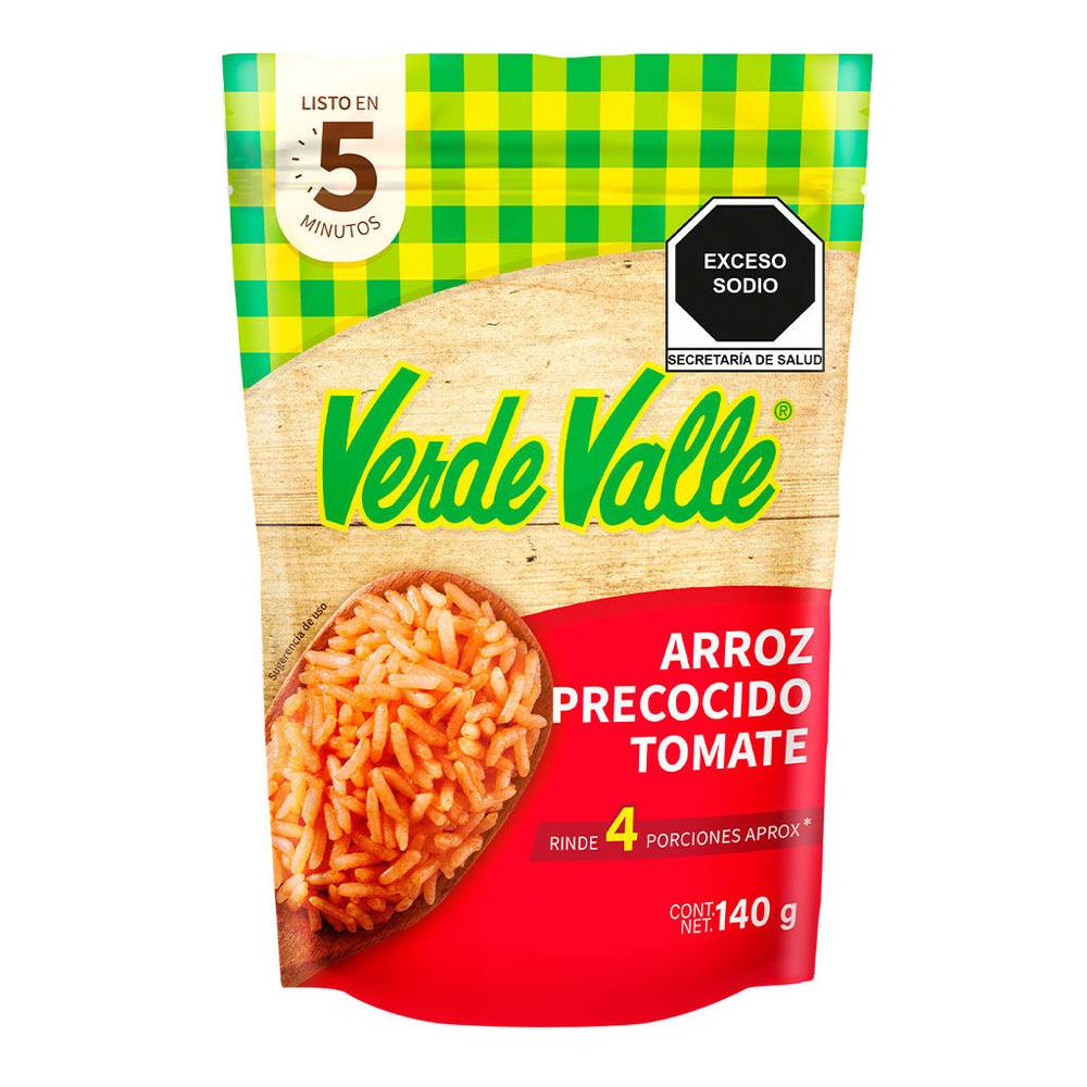 Verde valle arroz precocido tomate (bolsa 140 g)