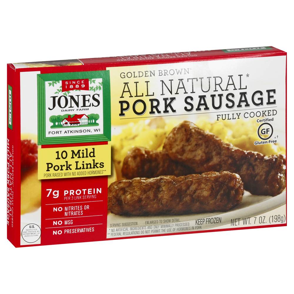 Jones Dairy Farm Golden Brown Mild Pork Sausage Links (7 oz)