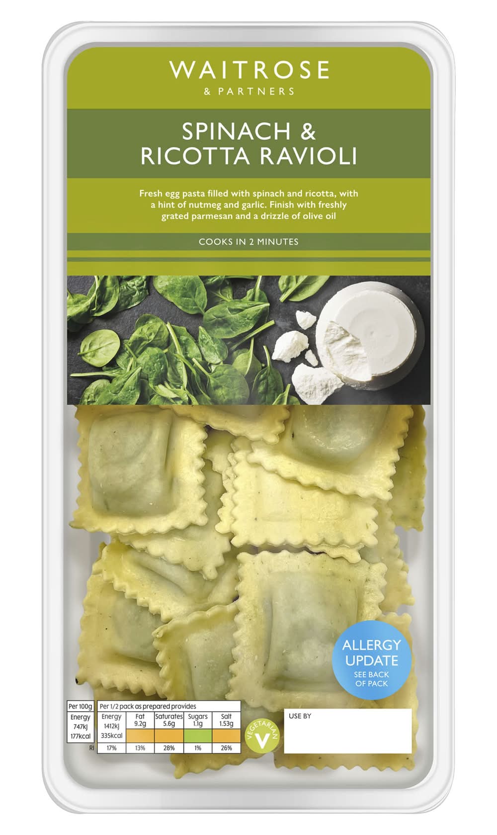 WR SPINACH & RICOTTA RAVIOLI 310G