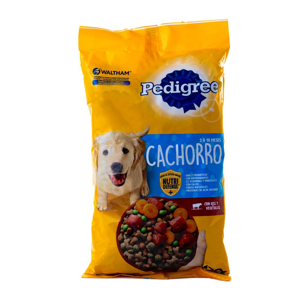 Pedigree alimento para cachorro sabor carne de res y vegetales (bolsa 420 g)