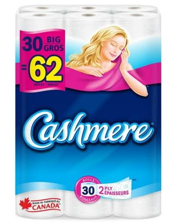 Cashmere Double Roll Bathroom Tissue, 9.9x10.1 cm (30 ct)