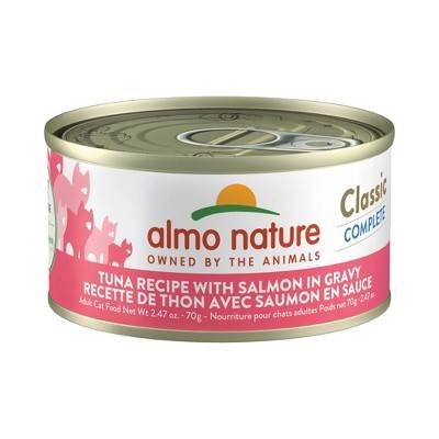 Almo Nature: Classic Complete Cat 12 Pack: Tuna Recipe w/ Salmon - 2.47oz Cans