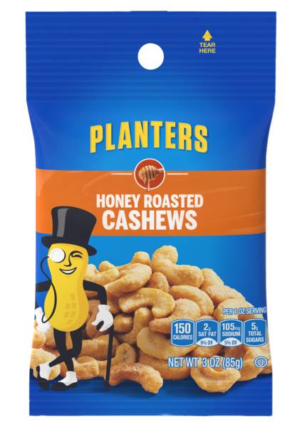 Planters Honey Roasted Cashews 3oz