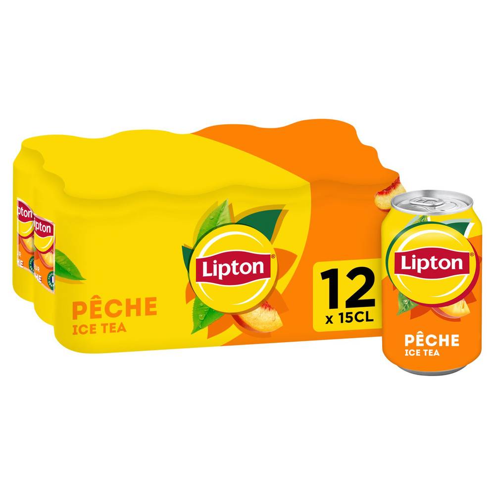 Lipton - Ice tea saveur pêche (12 x 150ml)