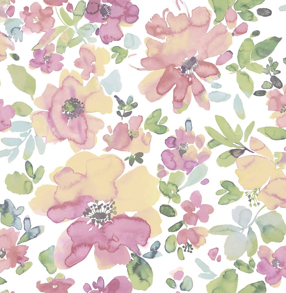 allen + roth 30.75-sq ft Multicolor Vinyl Floral Self-adhesive Peel and Stick Wallpaper | ARW4243