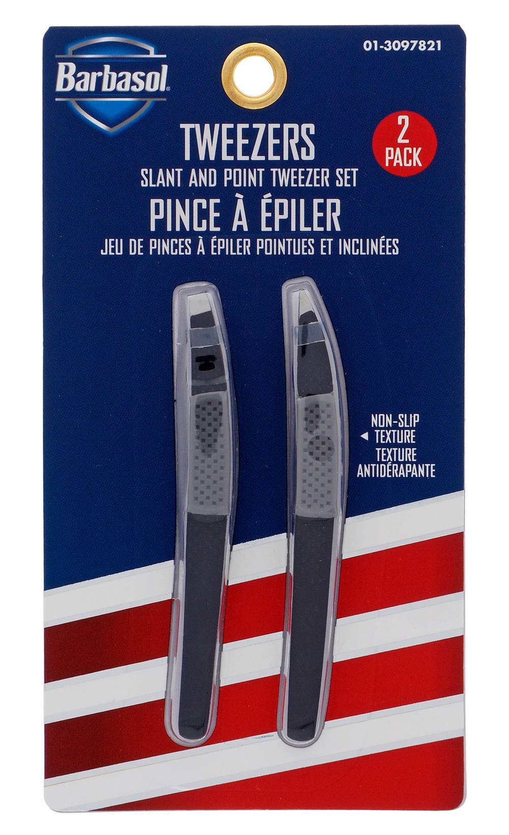 Barbasol Tweezers With Non Slip Grip (2 ct)