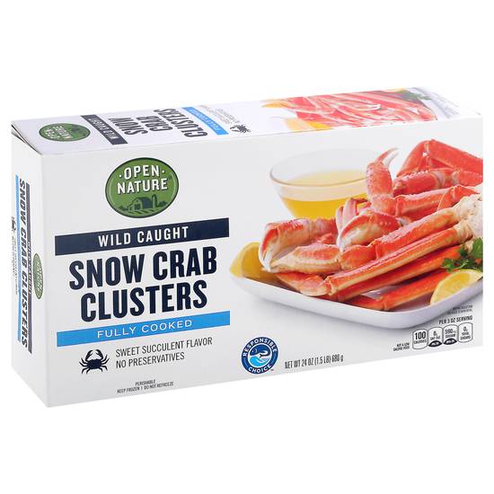 Open Nature Wild Caught Snow Crab Clusters (24 oz)