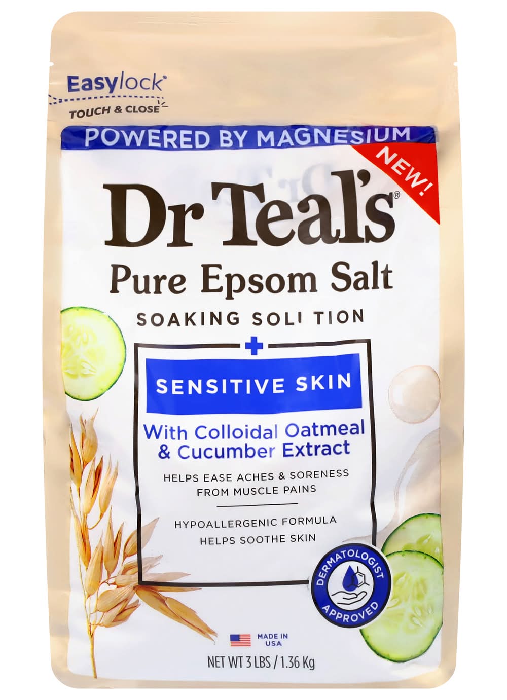 Dr Teal's Pure Epsom Salt Soaking Solution (3 lbs)