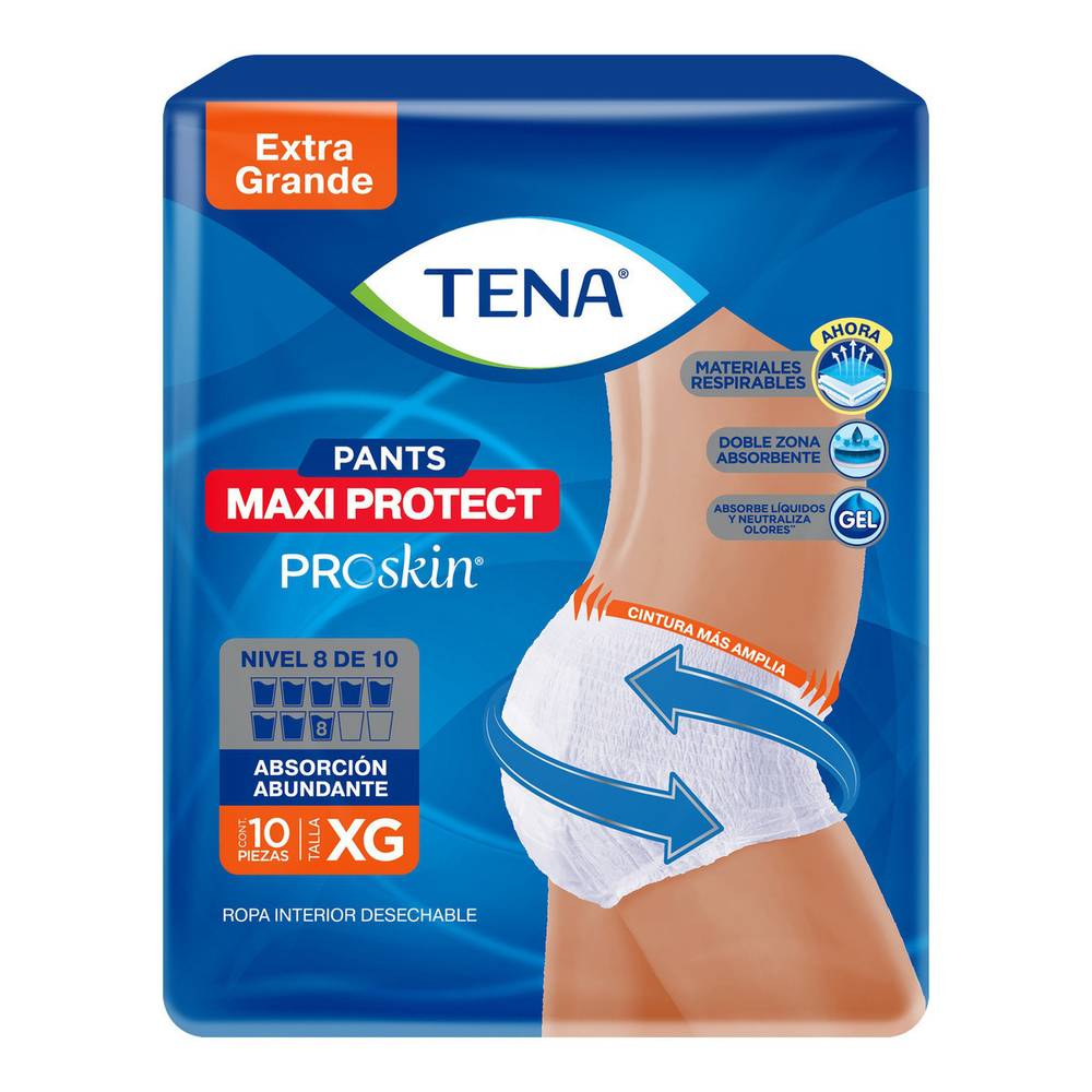 Tena pants maxi protect xg (paquete 10 piezas)