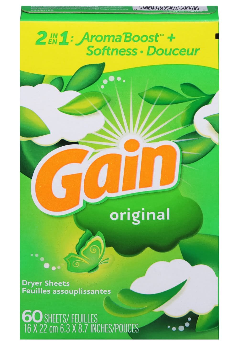 Gain Dryer Sheets Original Scent (1.1 oz)