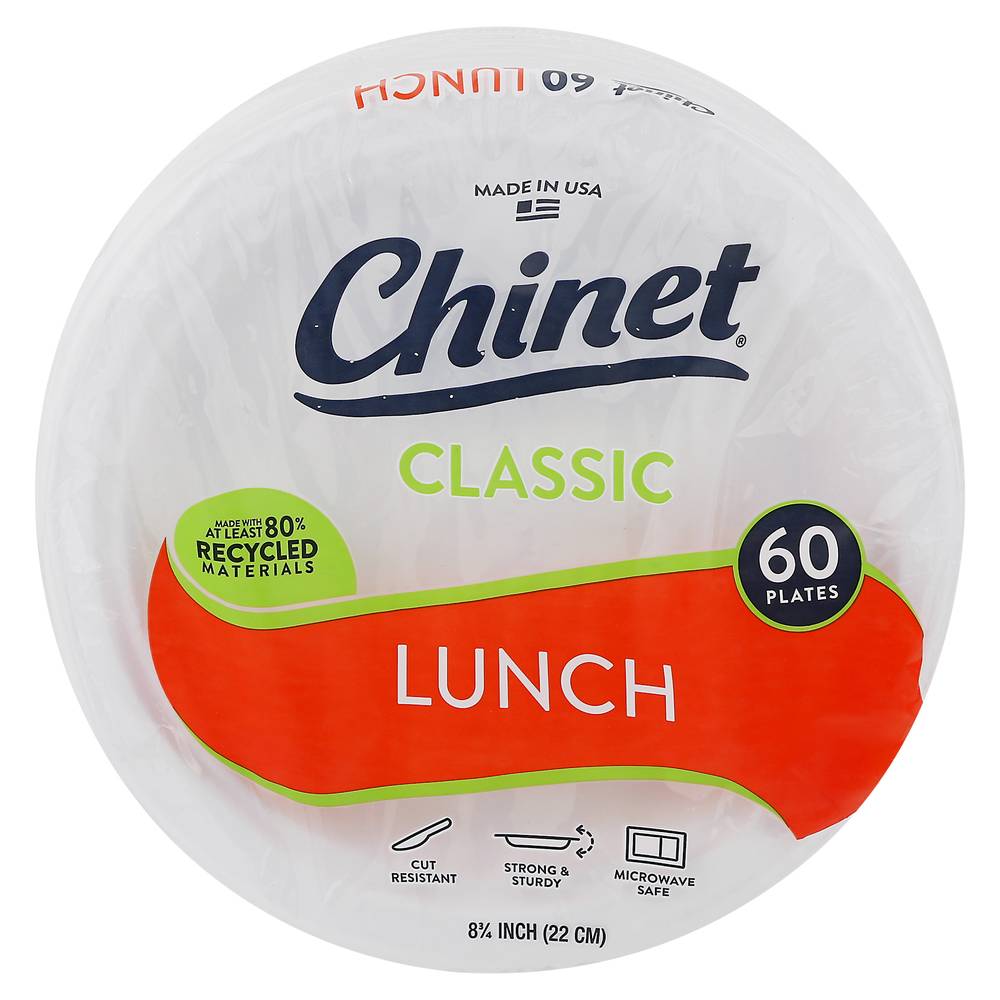 Chinet Classic Lunch Plates (60 ct)