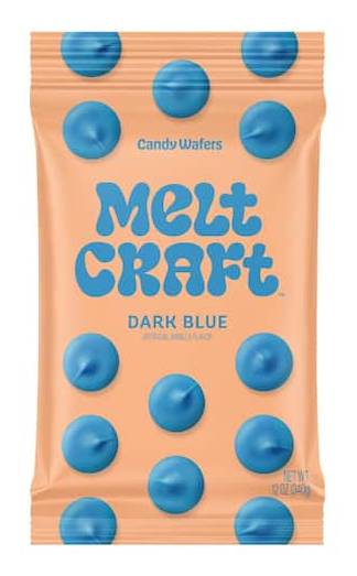 Melt Craft Candy Wafers, Vanilla, Dark Blue (12 oz)