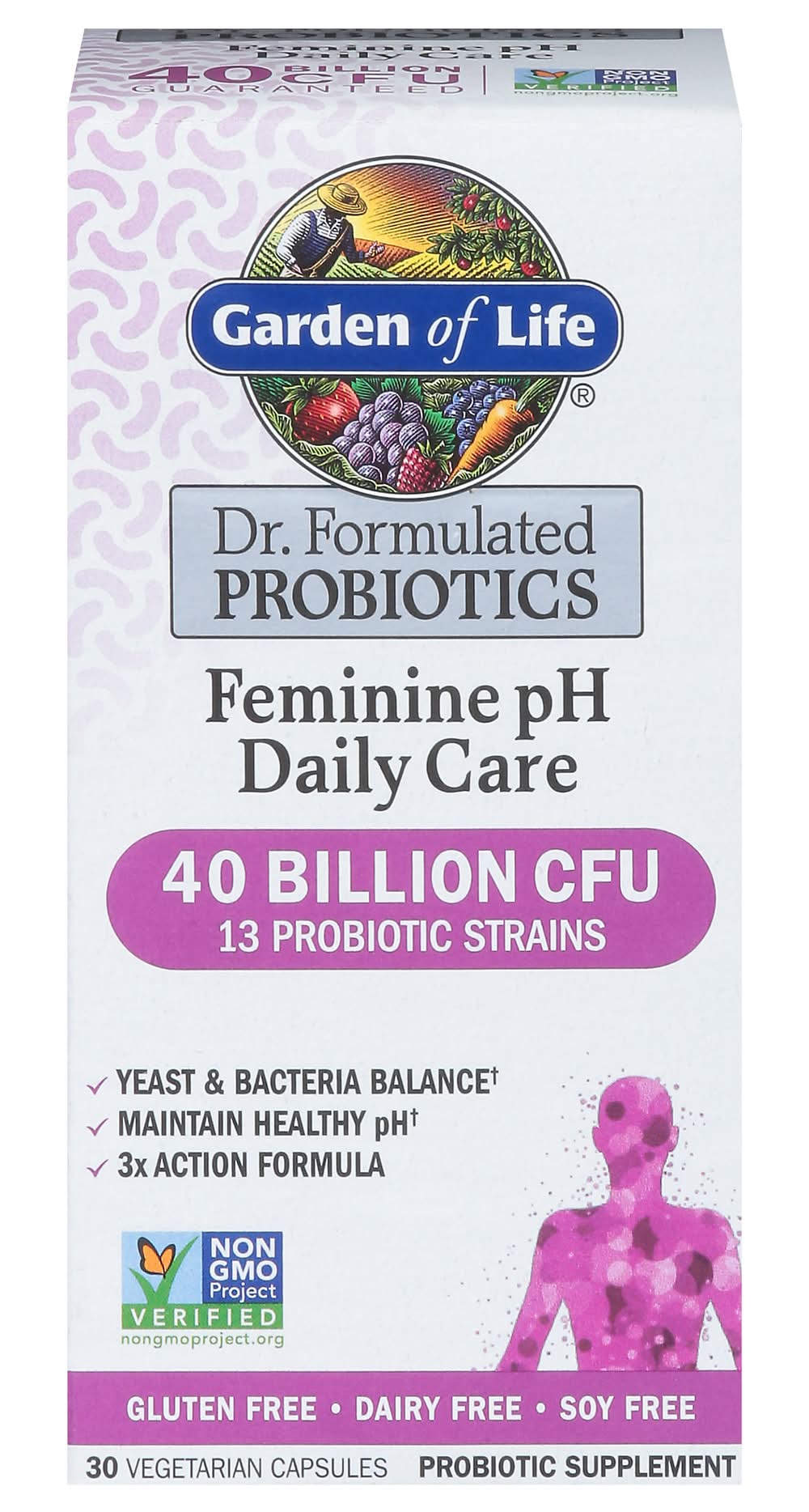 Garden of Life Dr. Formulated Feminine Ph Daily Care Probiotic Tablets (30 ct)