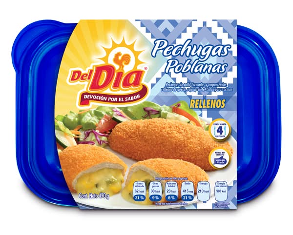 Del Día · Pechugas poblanas (4 un)