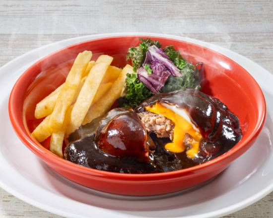 ビターソース ビーフハンバーグ Beef Hamburg Steak with Bitter Sauce