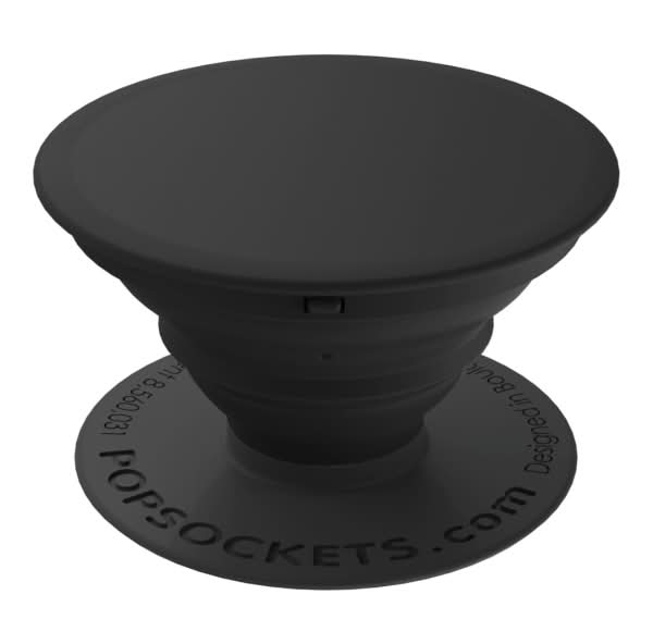 PopSockets Phone Stand, 1.5"H x 1.5"W x 0.25"D, Black