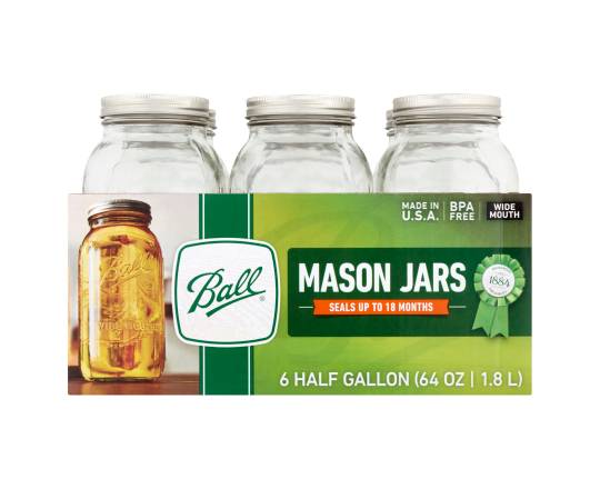 Ball Wide Mouth Half Gallon Jars