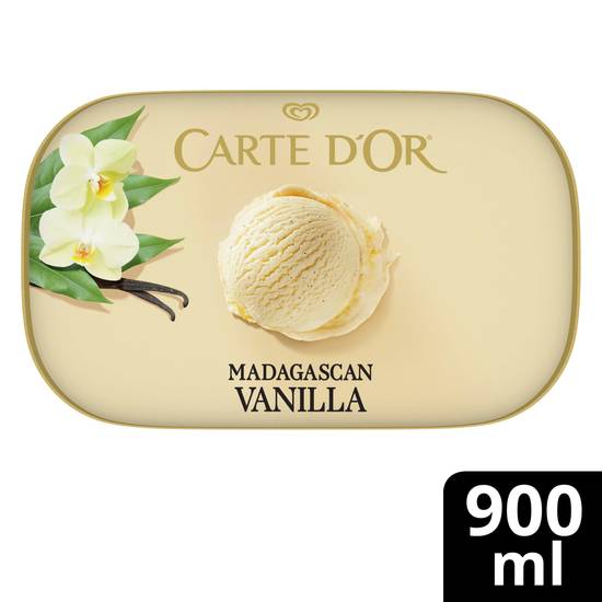 Carte D'or Madagascan Vanilla Ice Cream Dessert Tub 900ml