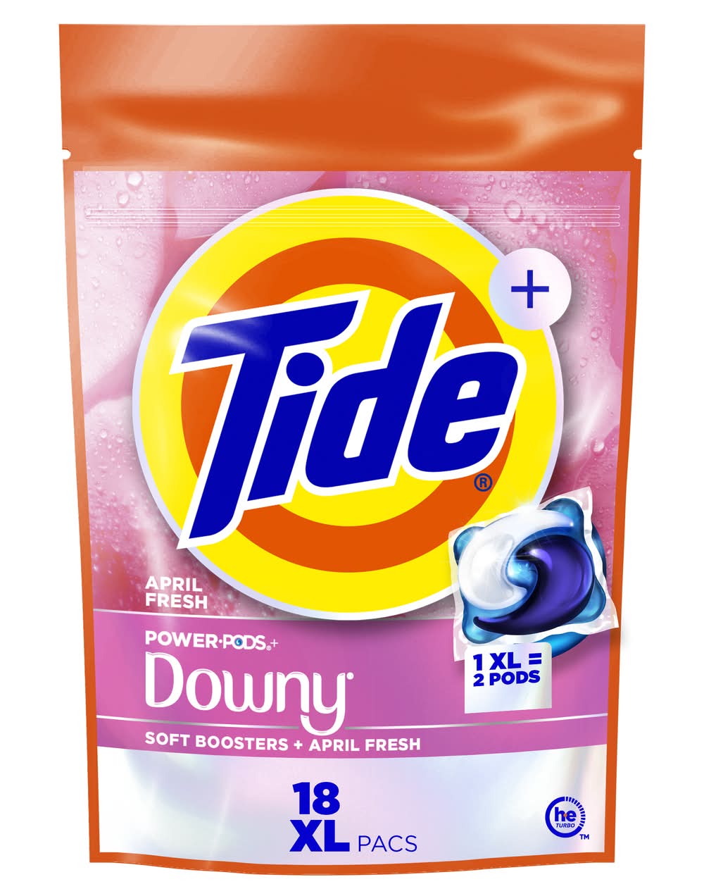 Tide Power Pods Downy Soft Boosters, April Fresh (28 oz, 18 ct)