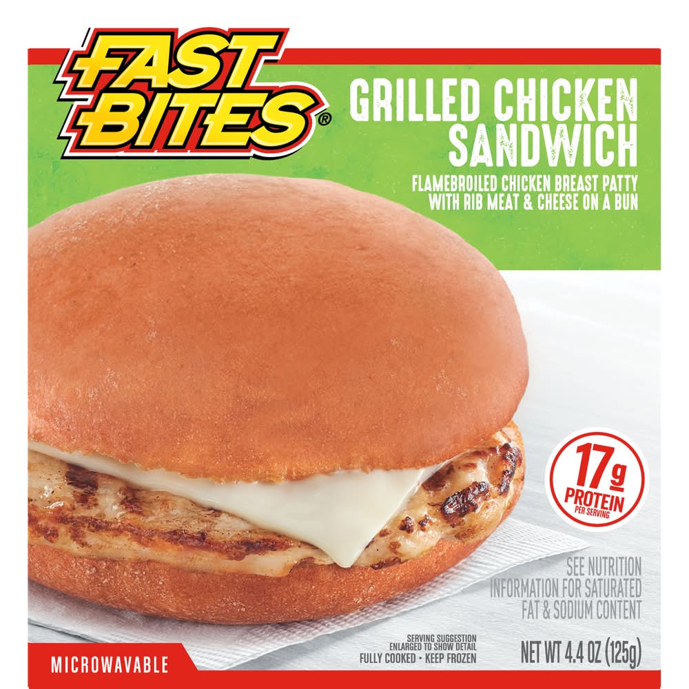 Fast Bites Grilled Chicken Sandwich (4.4 oz)