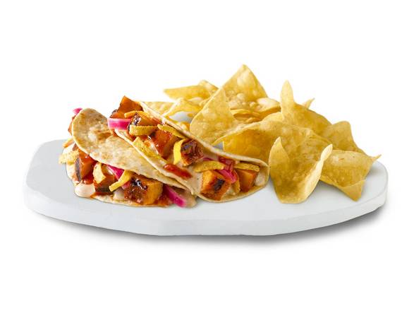 NEW Cholula Hot & Sweet Chicken 2 Tacos with Chips